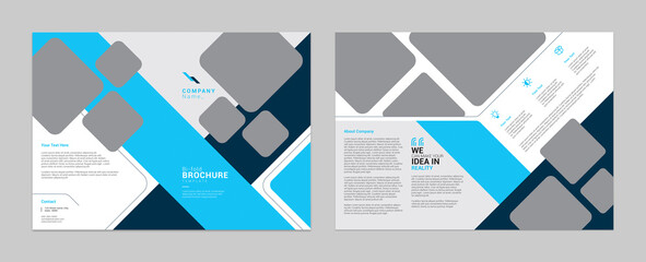 abstract bi-fold brochure