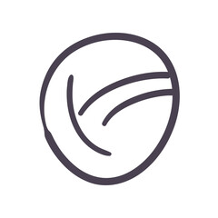 Medical blood cell line style icon vector design