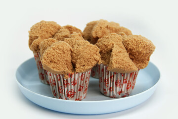 Indonesian Traditional Food, Steamed Sponge Cake (Brown)
