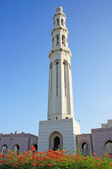 Minarett der Sultan Qaboos Moschee in Maskat - Oman
