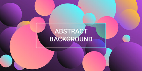 Obraz premium Trendy gradients of balls shapes.