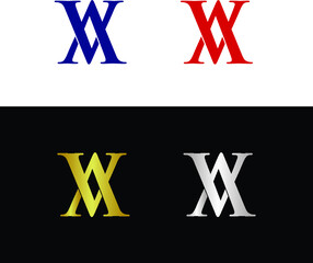 Letter v and letter a logo 