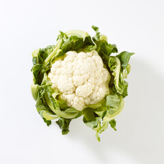 Produktaufnahme Blumenkohl auf weißem Untergrund