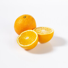 Produktaufnahme Orangen auf weißem Untergrund