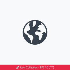 Globe (Earth) Icon / Vector
