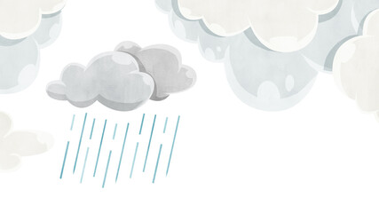 雨の降る空の背景