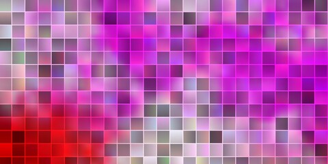 Light Pink, Yellow vector background with rectangles.