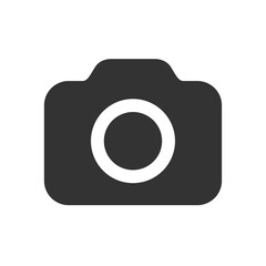Photo camera vector icon. Camera icon, design vector template for interface and any purpose.