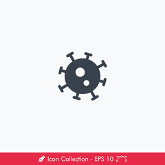 Fototapeta premium Virus (Coronavirus / COVID-19) Icon / Vector