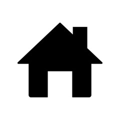 Home page vector icon. Home icon isolated on white background. House, building icon.