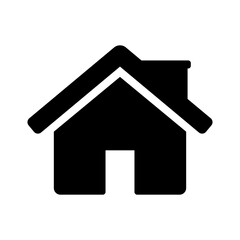 Home page vector icon. Home icon isolated on white background. House, building icon.