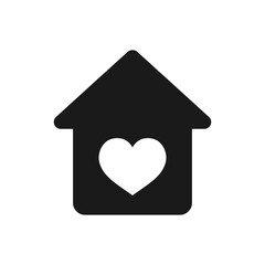 Home page vector icon. Home icon isolated on white background. House, building icon.