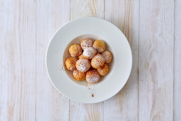 Traditional Egyptian dessert, Arabic dessert (boughasha) top view