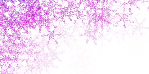 Obraz na płótnie Canvas Light Pink vector pattern with curves.