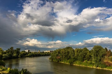 Obraz premium Spring on the river