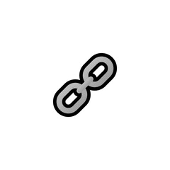 Link Vector Icon. Isolated Metal ChainsCartoon Style Emoji, Emoticon  Illustration	