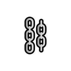 Chains Vector Icon. Isolated Link Cartoon Style Emoji, Emoticon  Illustration	