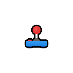 Joystick Vector Icon. Isolated Gamer Controller Playing Player Emoji, Emoticon Illustration	