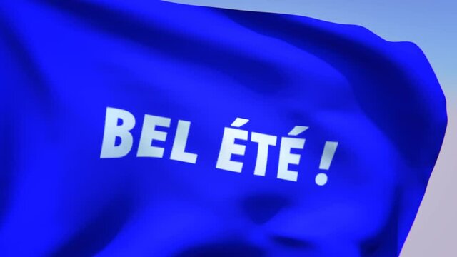 bel &eacute;t&eacute; drapeau bleu