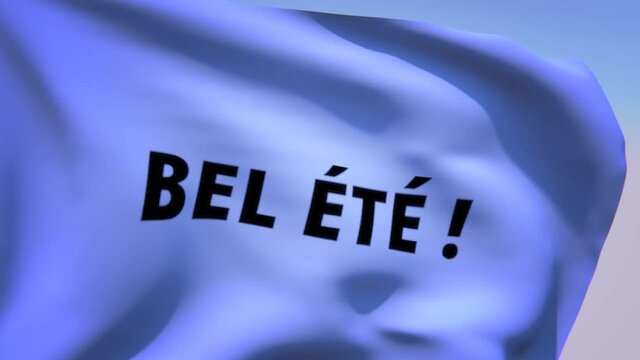 bel &eacute;t&eacute; drapeau bleu clair