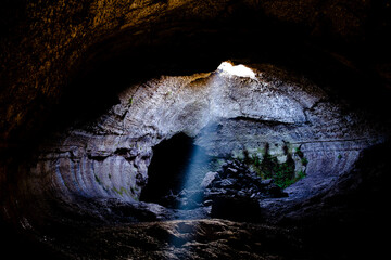 Cave on mount Etna