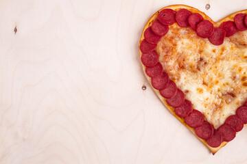 heart shaped pizza, Love food, heart shape pizza, pizza valentine, valentines pizza, top view
