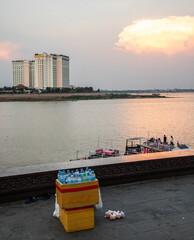 street vendor near Mekong riverfront, Phnom Penh, Cambodia