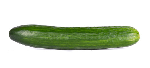 Green Tasty whole Cucumber isolated on white background
