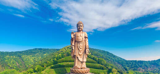 Lingshan Giant Buddha Tourism Scenic Area, Wuxi City, Jiangsu Province, China