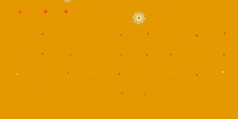 Light Orange vector template with abstract forms.