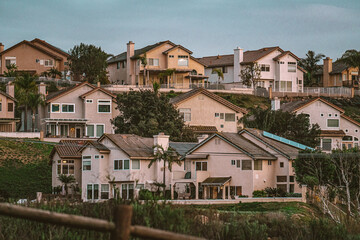 Fototapeta na wymiar Houses in Escondido, California 