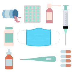 vector set of medical related things