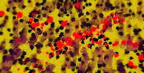 Multicolor oil painting abstract art