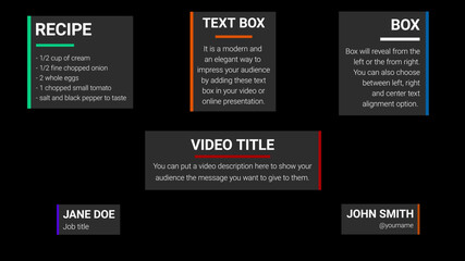 Modern Revealing Text Box