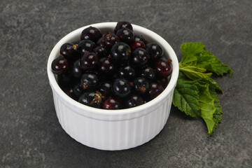 Fresh ripe sweet black currant
