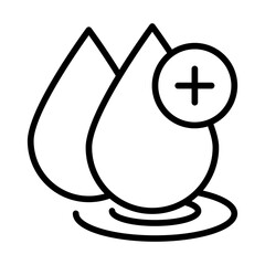 personal hand hygiene, water drops disease prevention and health care line style icon