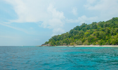 Thailand, similans landscape island in the Indian ocean