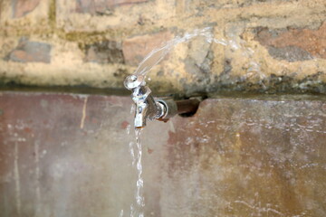 Outdoor Faucet and Running or leakage Water