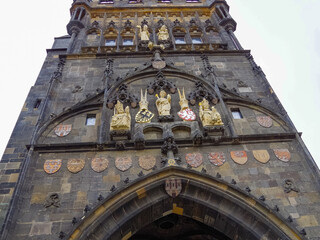 Famous charles bridge of prague, czech reopublic