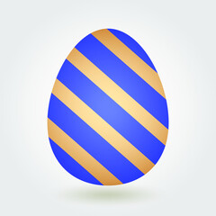 Colorful easter eggs isolated on white background. Vector illustration