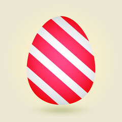 Colorful easter eggs isolated on white background. Vector illustration