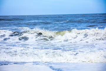 Obraz premium stormy ocean scenery background