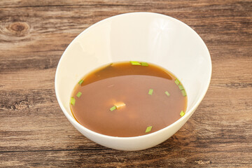 Japanese tradtitional Miso soup with tofu