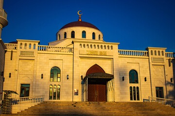 A beautiful view of Al-Serkal Mosque at Phnom Penh, Cambodia.