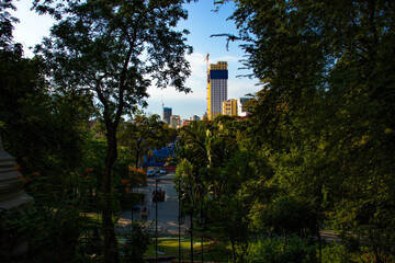 A beautiful view of Phnom Penh city, the capital of Cambodia.