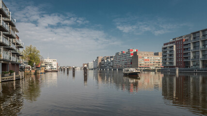 Fototapeta premium river the Zaan in Zaandam