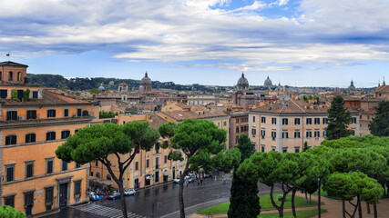 Fototapeta na wymiar Cityscape of Rome, Italy.