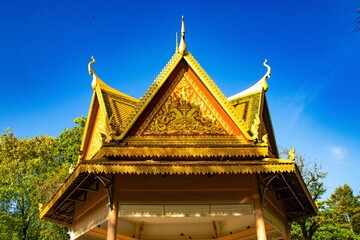A beautiful view of Phnom Penh city, the capital of Cambodia.