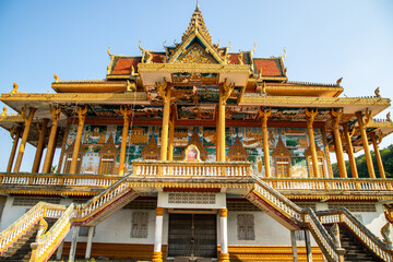 Fototapeta na wymiar Phnom Sampow Pagoda, a buddhist temple of Battambang, Cambodia