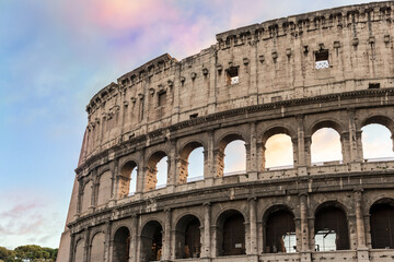Fototapeta premium Flavian Amphitheatre known as the Coliseum in Rome, Italy.
